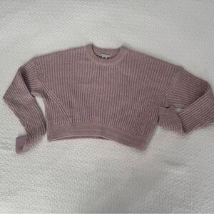 Urban Outfitters Lavender Ribbed Crew Neck Sweater